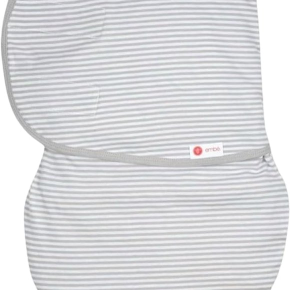 Embe 2 Way Swaddle - Gray Stripes - Picture 3 of 6